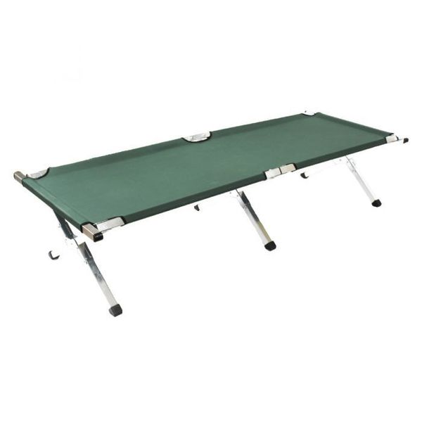 Kemp Usa Aluminum Military & Camping Portable Folding Cot Stretcher, Green 10-983